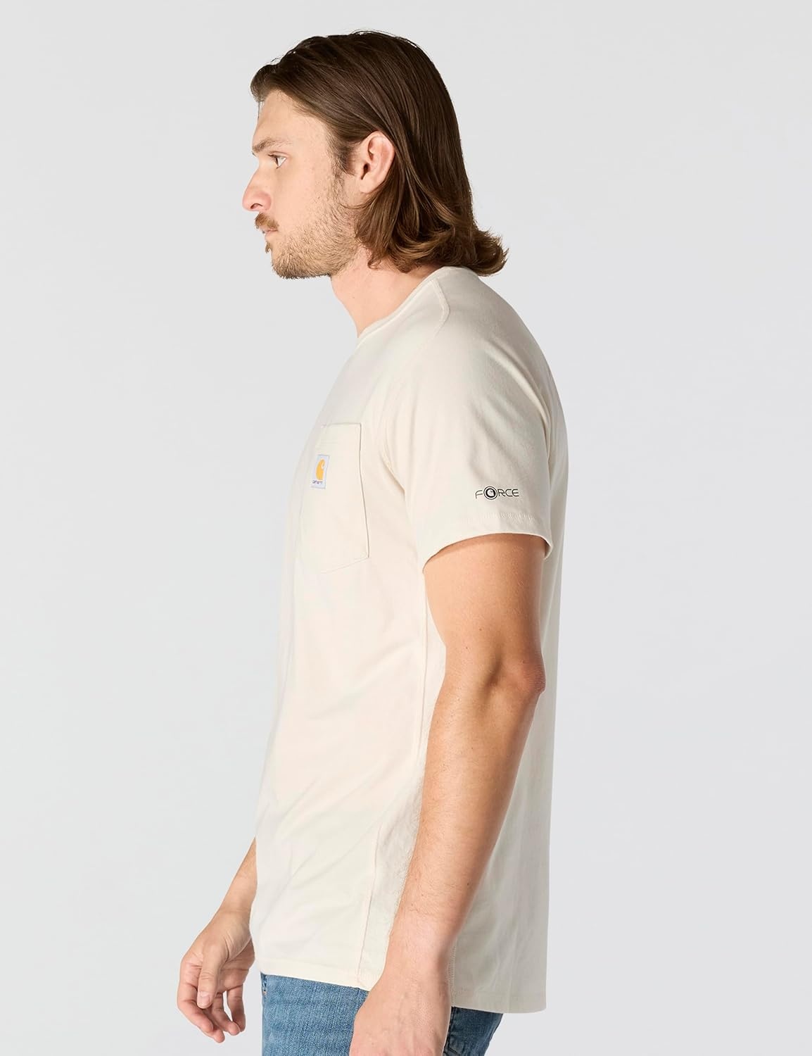 image:imageCarhartt Mens Force Relaxed Fit Midweight ShortSleeve Pocket TShirtMalt