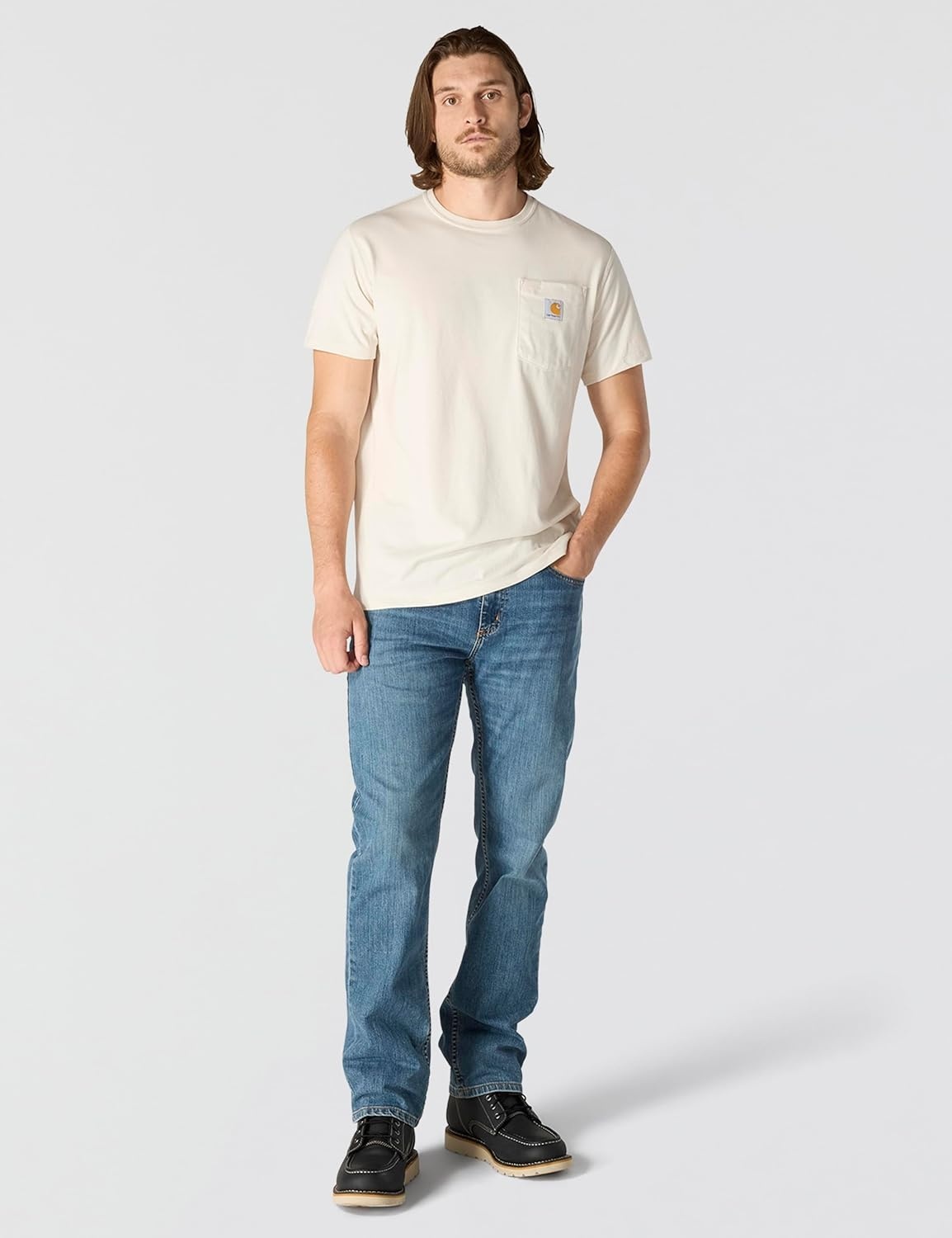 image:imageCarhartt Mens Force Relaxed Fit Midweight ShortSleeve Pocket TShirtMalt