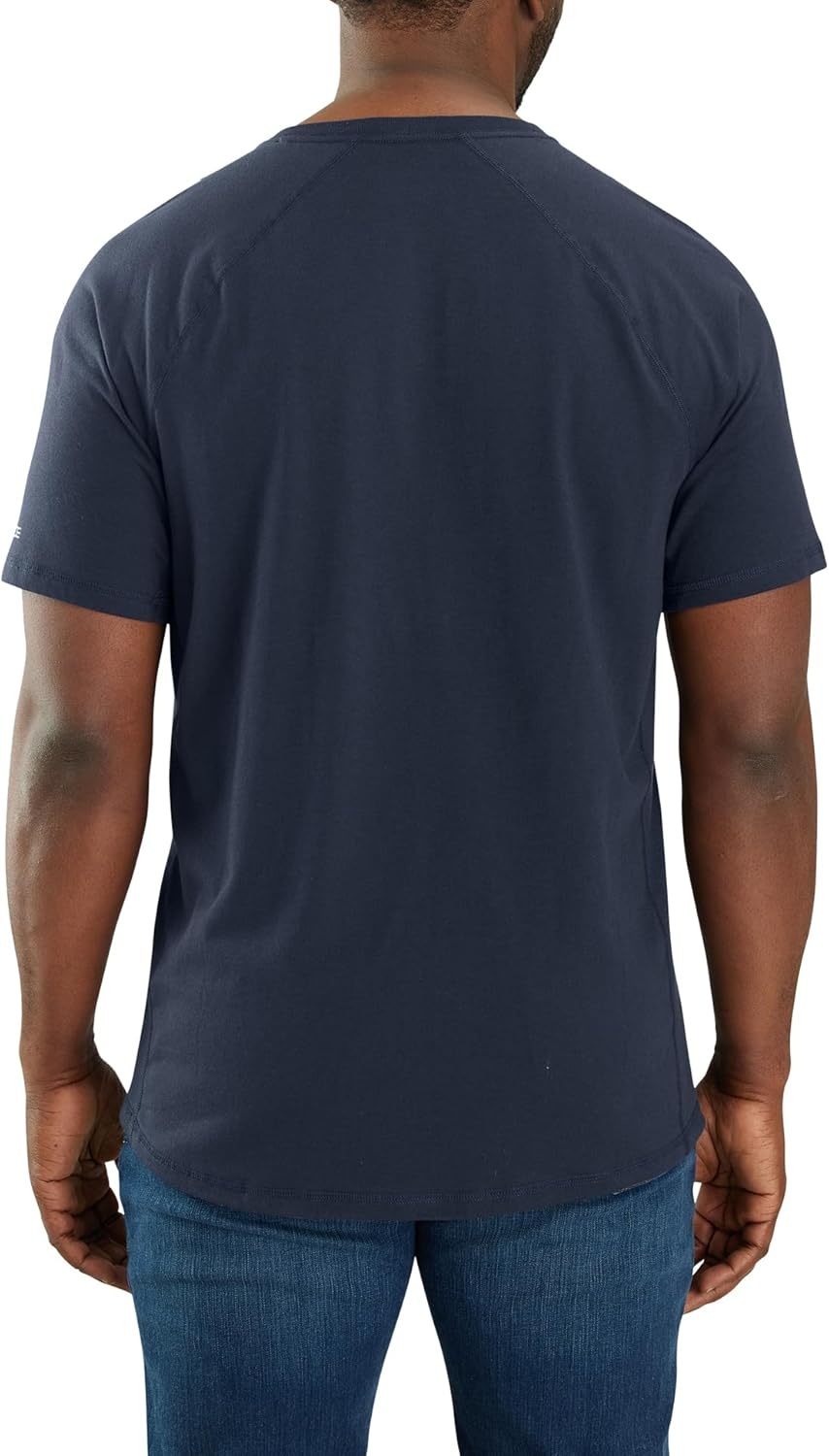 image:imageCarhartt Mens Force Relaxed Fit Midweight ShortSleeve Pocket TShirtNavy