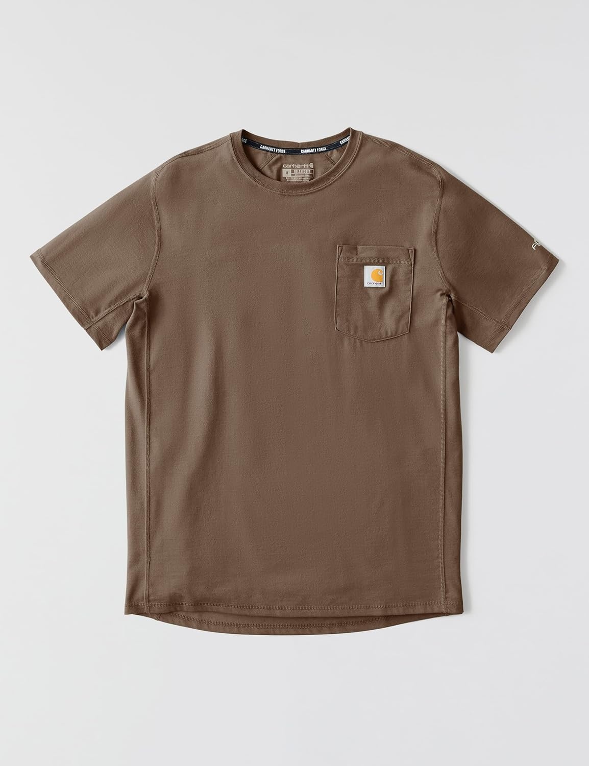 image:imageCarhartt Mens Force Relaxed Fit Midweight ShortSleeve Pocket TShirtSepia