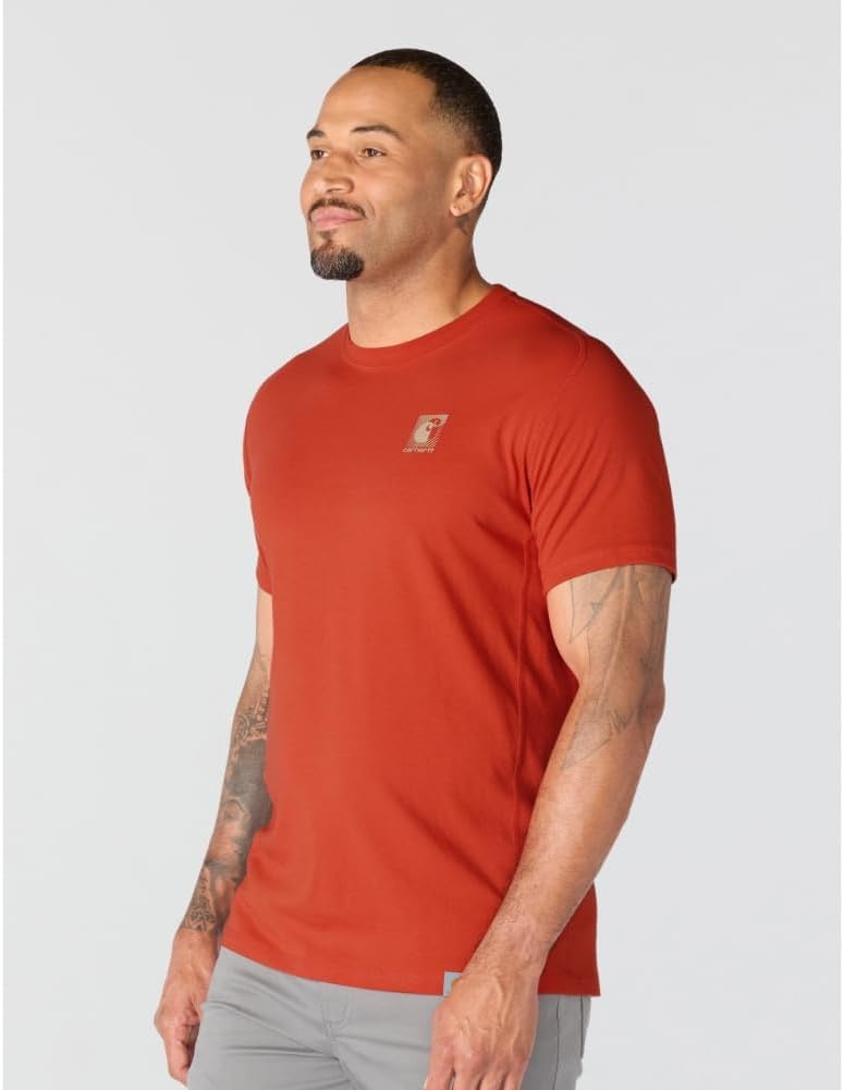 image:imageCarhartt Mens Force Relaxed Logo TShirtAtomic Red