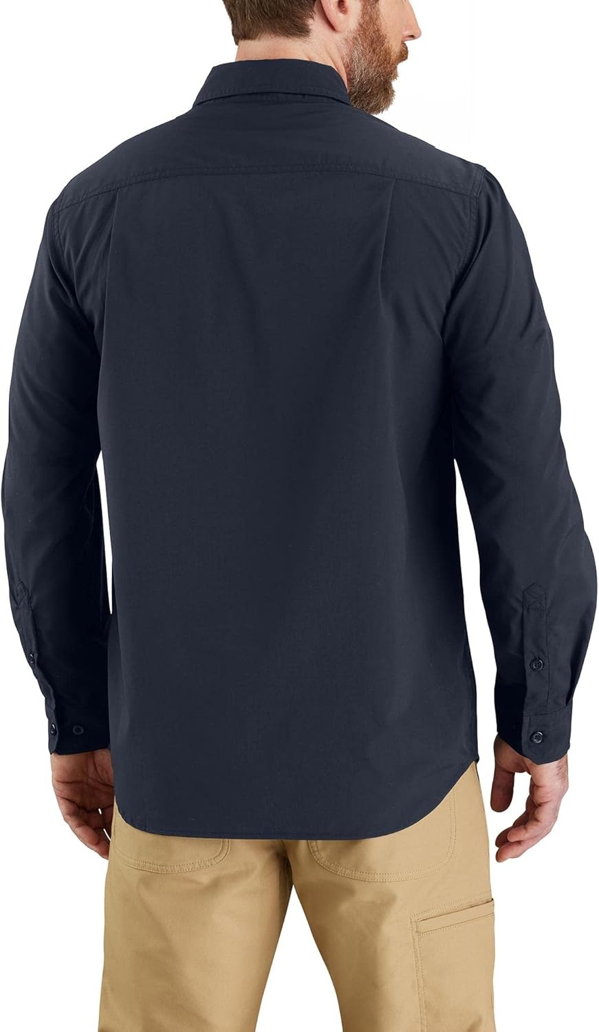 image:imageCarhartt Mens Force Sun Defender Chambray Relaxed Ls ShirtNavy
