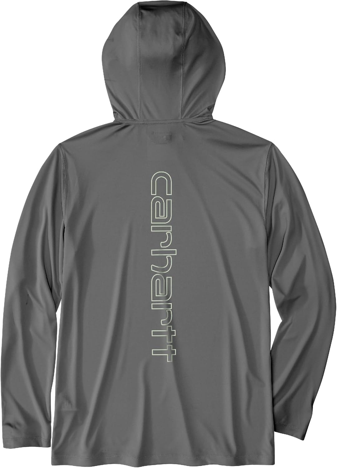 image:imageCarhartt Mens Force Sun Defender Lightweight LongSleeve Hooded Logo Graphic TShirtSteel