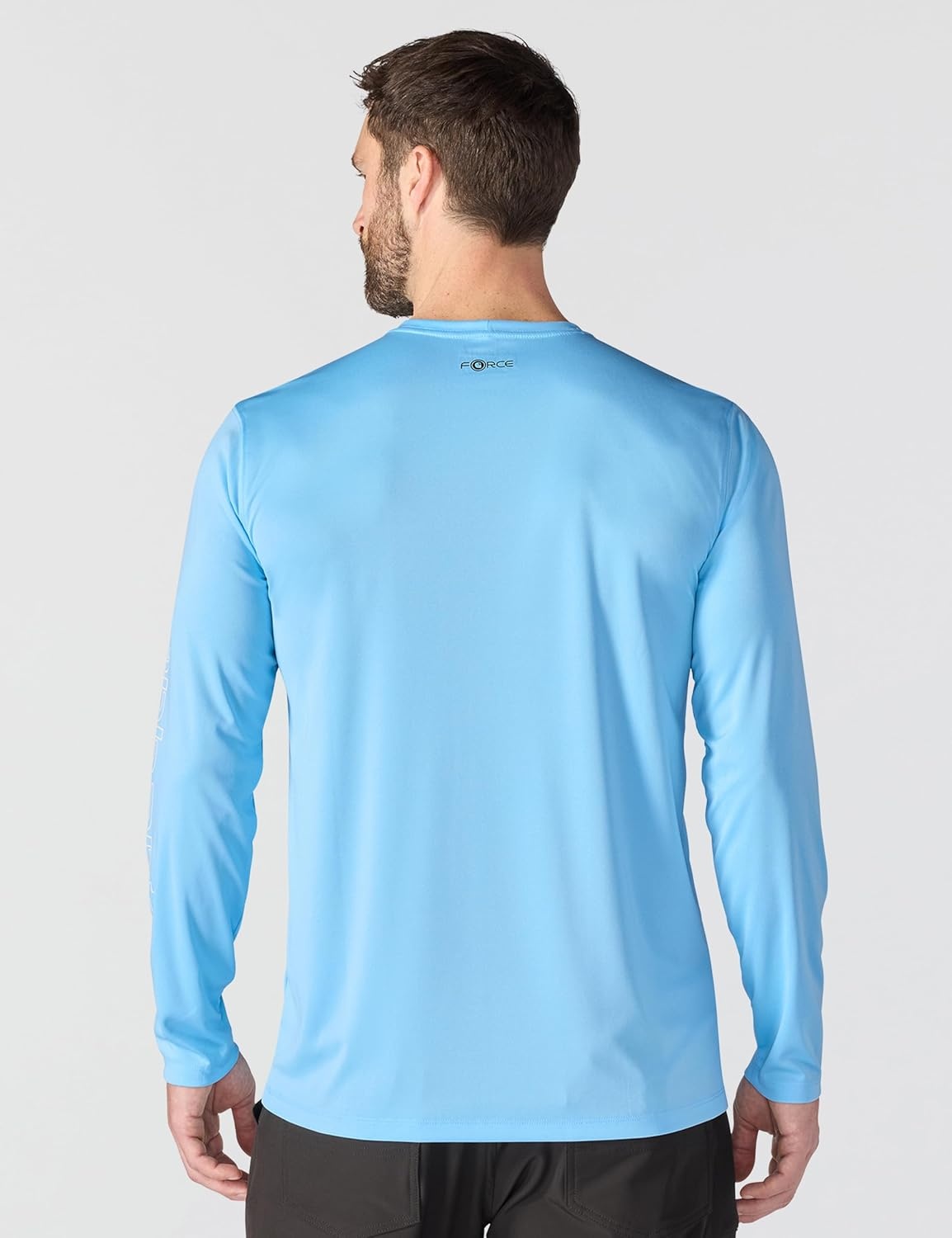 image:imageCarhartt Mens Force Sun Defender Lightweight LongSleeve Logo Graphic TShirtBlue Gleam Heather