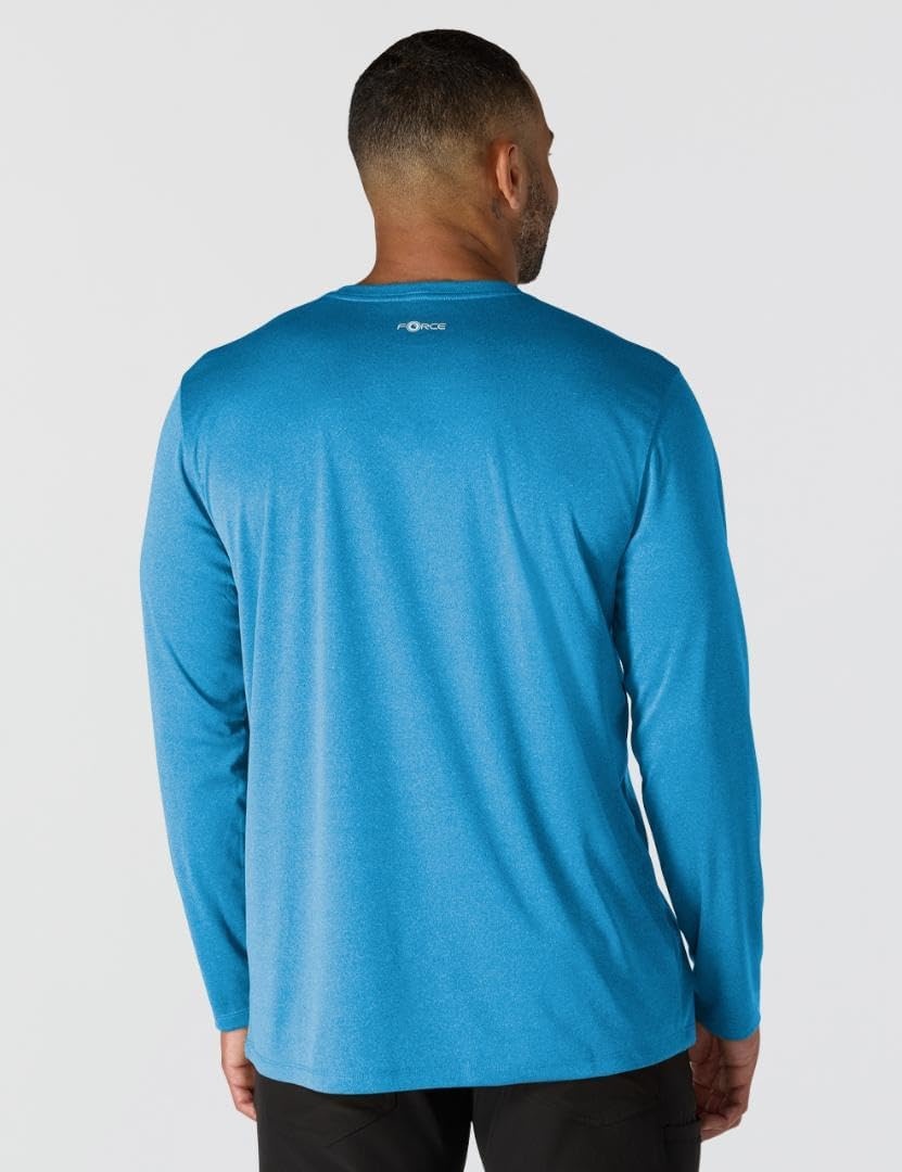 image:imageCarhartt Mens Force Sun Defender Lightweight LongSleeve Logo Graphic TShirtHorizon Blue Heather