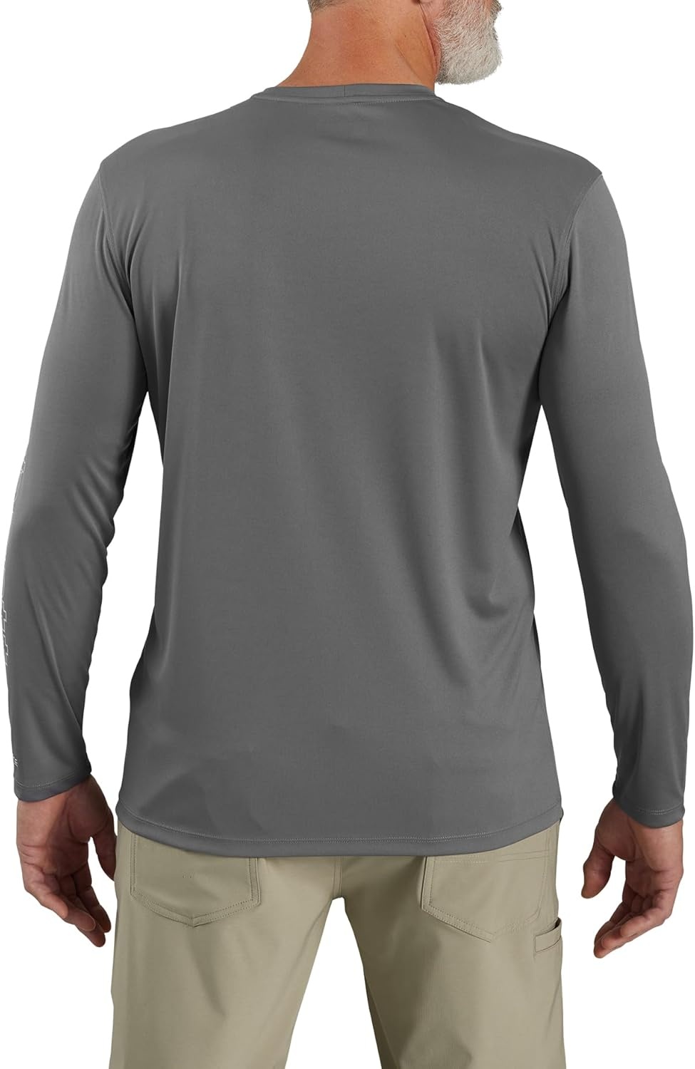 image:imageCarhartt Mens Force Sun Defender Lightweight LongSleeve Logo Graphic TShirtSteel