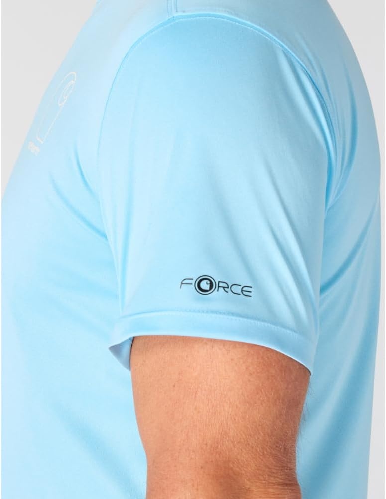 image:imageCarhartt Mens Force Sun Defender Lightweight ShortSleeve Logo Graphic TShirtBlue Gleam Heather