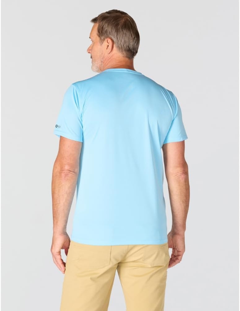 image:imageCarhartt Mens Force Sun Defender Lightweight ShortSleeve Logo Graphic TShirtBlue Gleam Heather