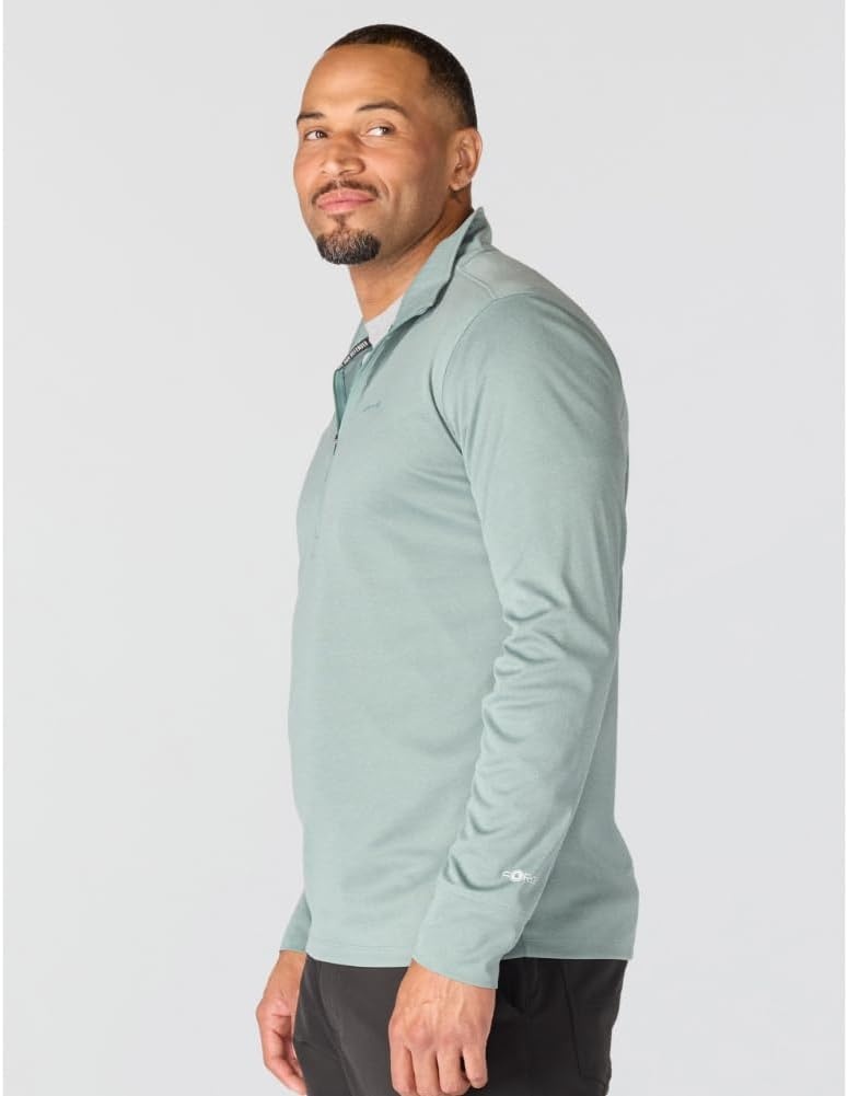 image:imageCarhartt Mens Force Sun Defender Relaxed 12zipGreen Slate Heather