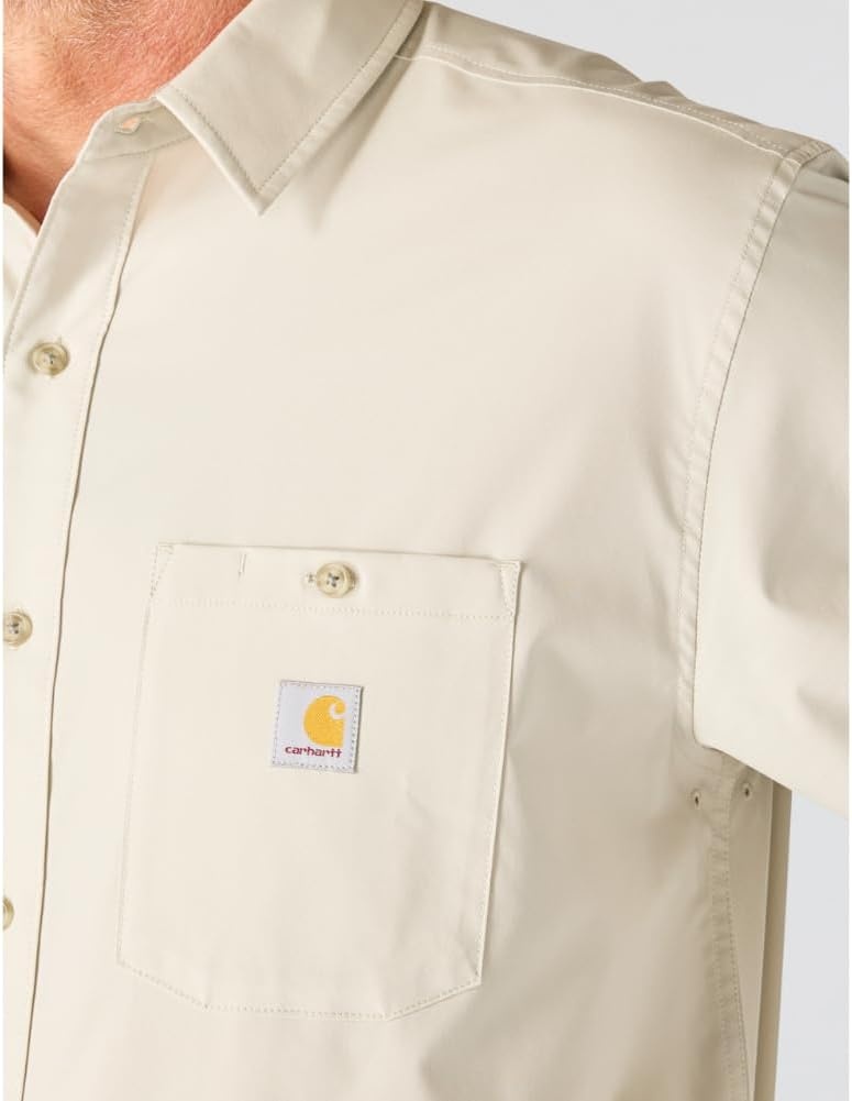 image:imageCarhartt Mens Force Sun Defender Relaxed Fit Lightweight LongSleeve ShirtCobblestone