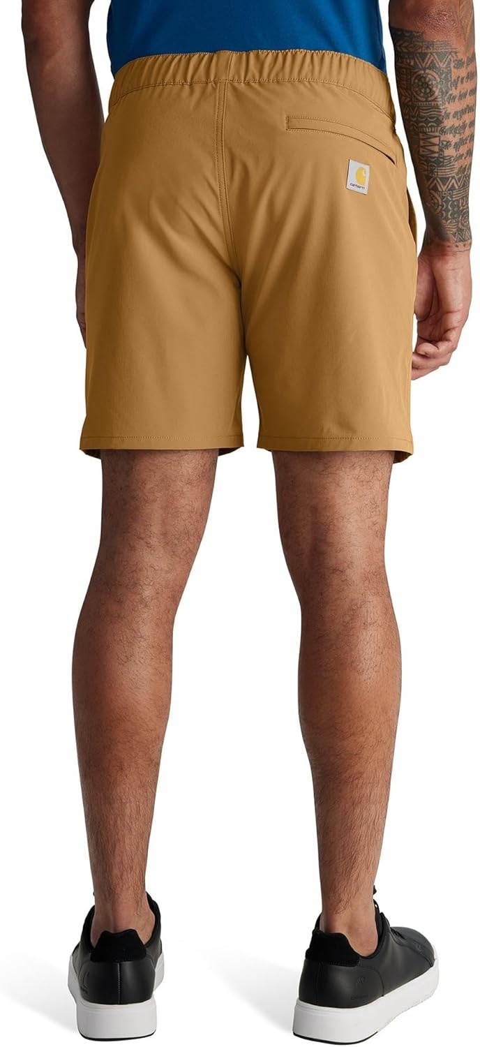 image:imageCarhartt Mens Force Sun Defender Relaxed Fit PullOn ShortShaded Beach