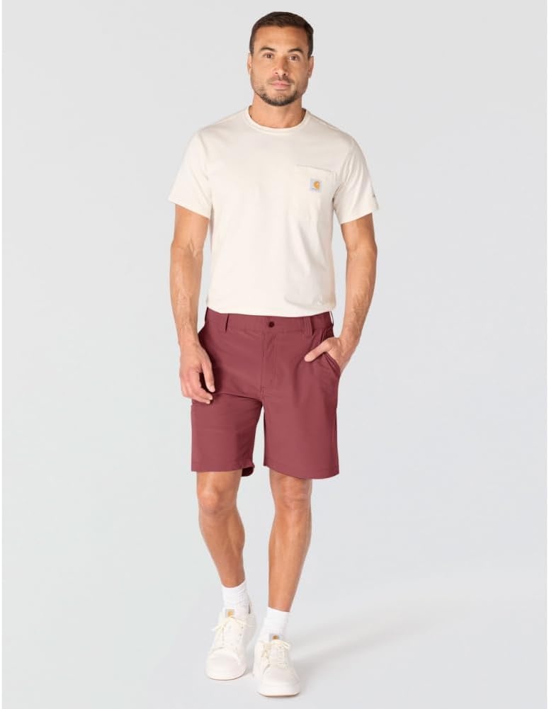 image:imageCarhartt Mens Force Sun Defender Relaxed Fit ShortAmber Terrain