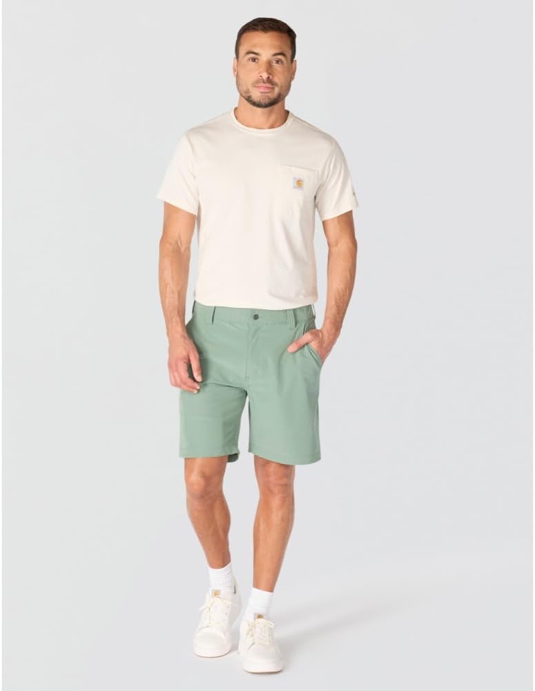 image:imageCarhartt Mens Force Sun Defender Relaxed Fit ShortGreen Slate