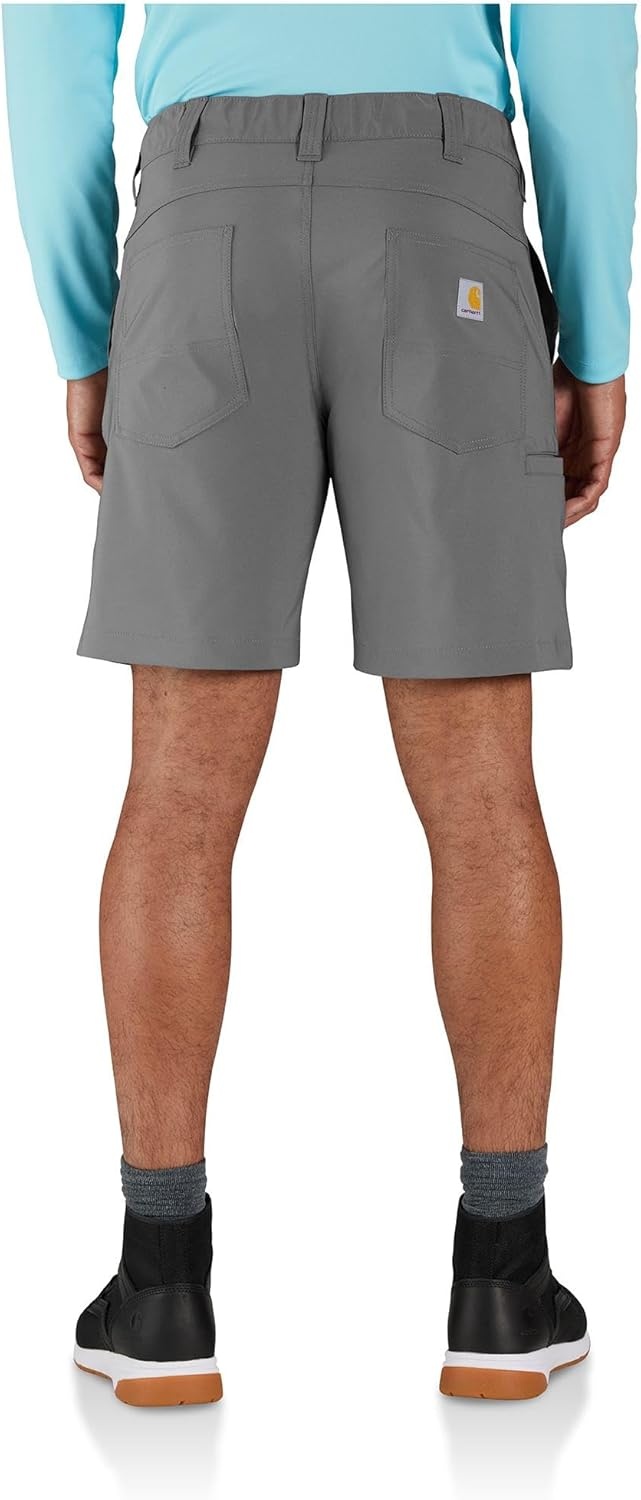 image:imageCarhartt Mens Force Sun Defender Relaxed Fit ShortSteel