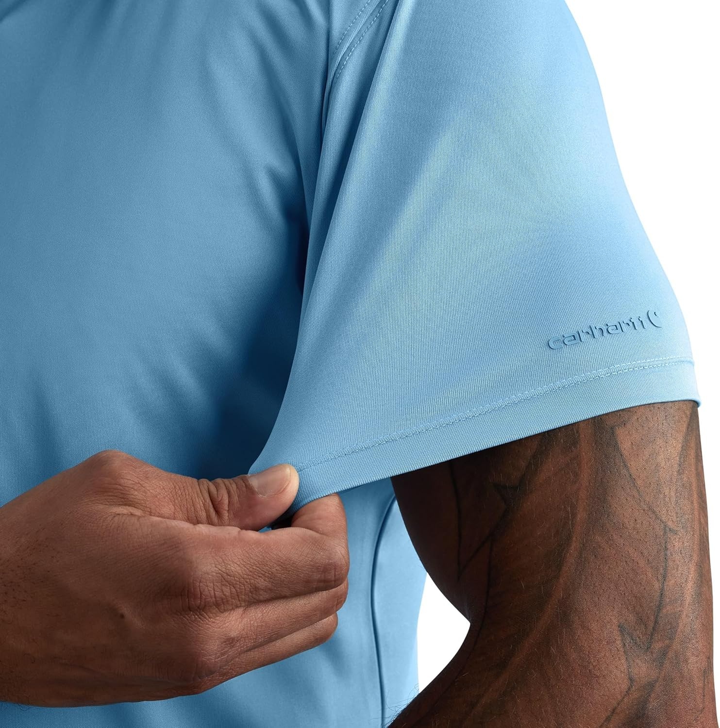 image:imageCarhartt Mens Force Sun Defender Relaxed PoloFresh Water