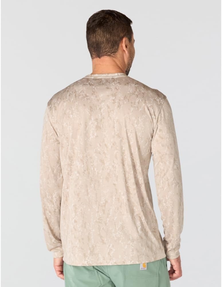 image:imageCarhartt Mens Force Sun Defender Relaxed Print Ls TShirtCobblestone Terrain Camo