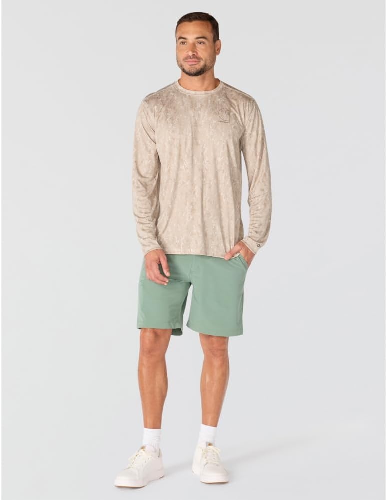 image:imageCarhartt Mens Force Sun Defender Relaxed Print Ls TShirtCobblestone Terrain Camo