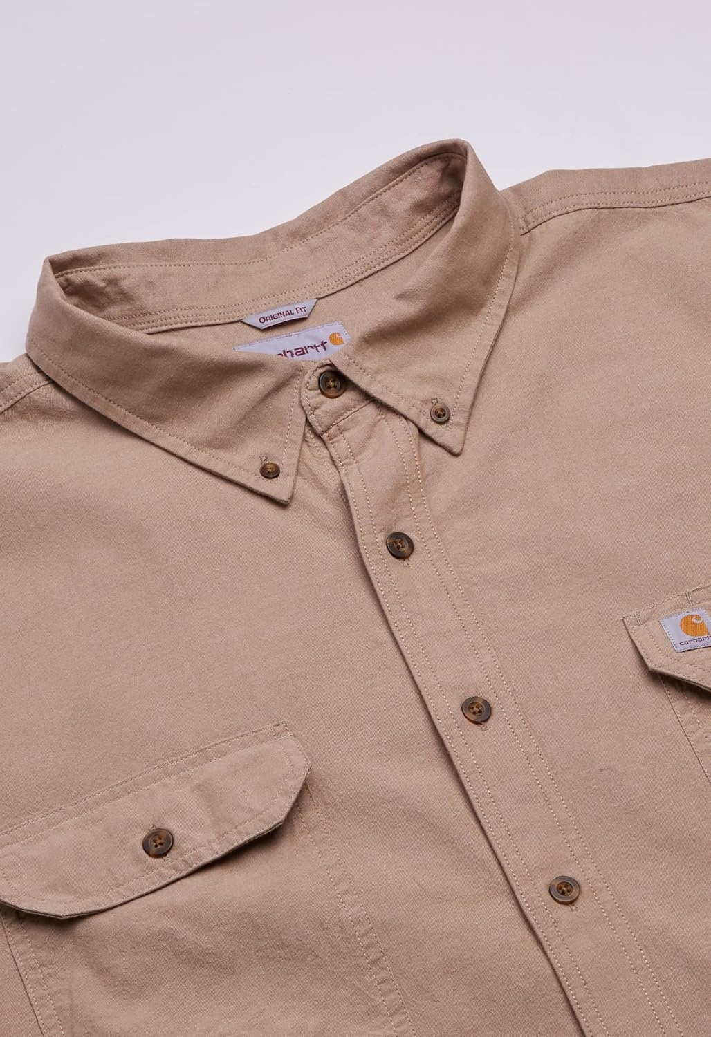 image:imageCarhartt Mens Fort Loose LS ShirtDark Tan Chambray
