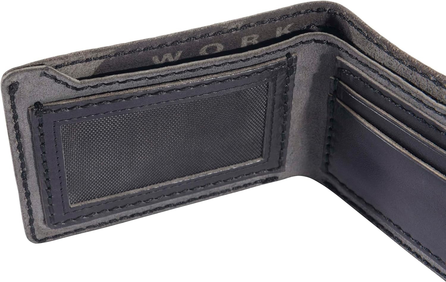image:imageCarhartt Mens Full Grain Patina Leather Wallets Bifold and Front Pocket OptionsBlack Bifold