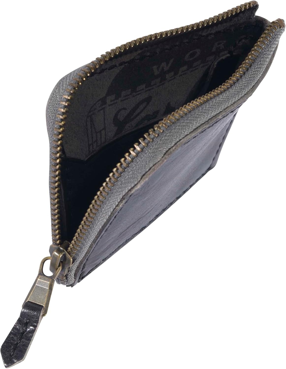 image:imageCarhartt Mens Full Grain Patina Leather Wallets Bifold and Front Pocket OptionsBlack Zipper