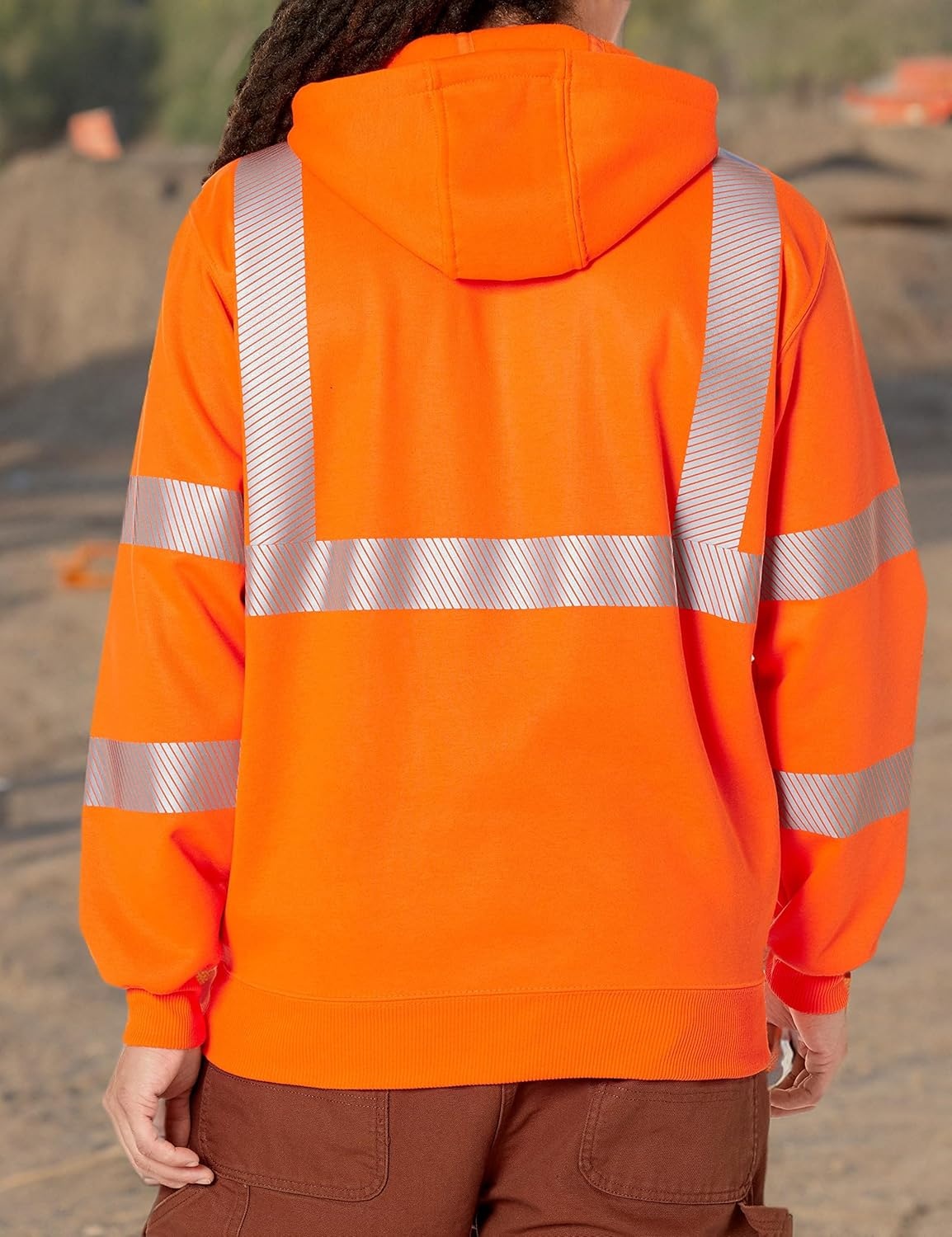 image:imageCarhartt Mens HV Class 3 SweatshirtBrite Orange