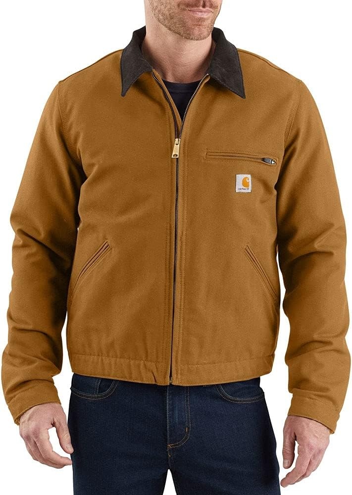 image:imageCarhartt Mens Iconic J01 Duck Detroit JacketCarhartt Brown