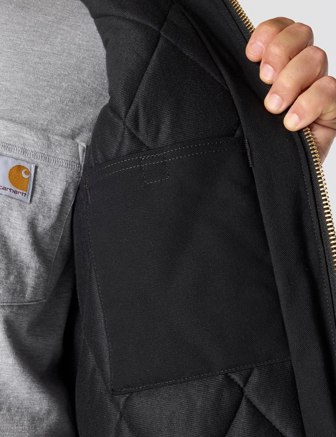 image:imageCarhartt Mens Iconic J140 Firm Duck Active JacBlack