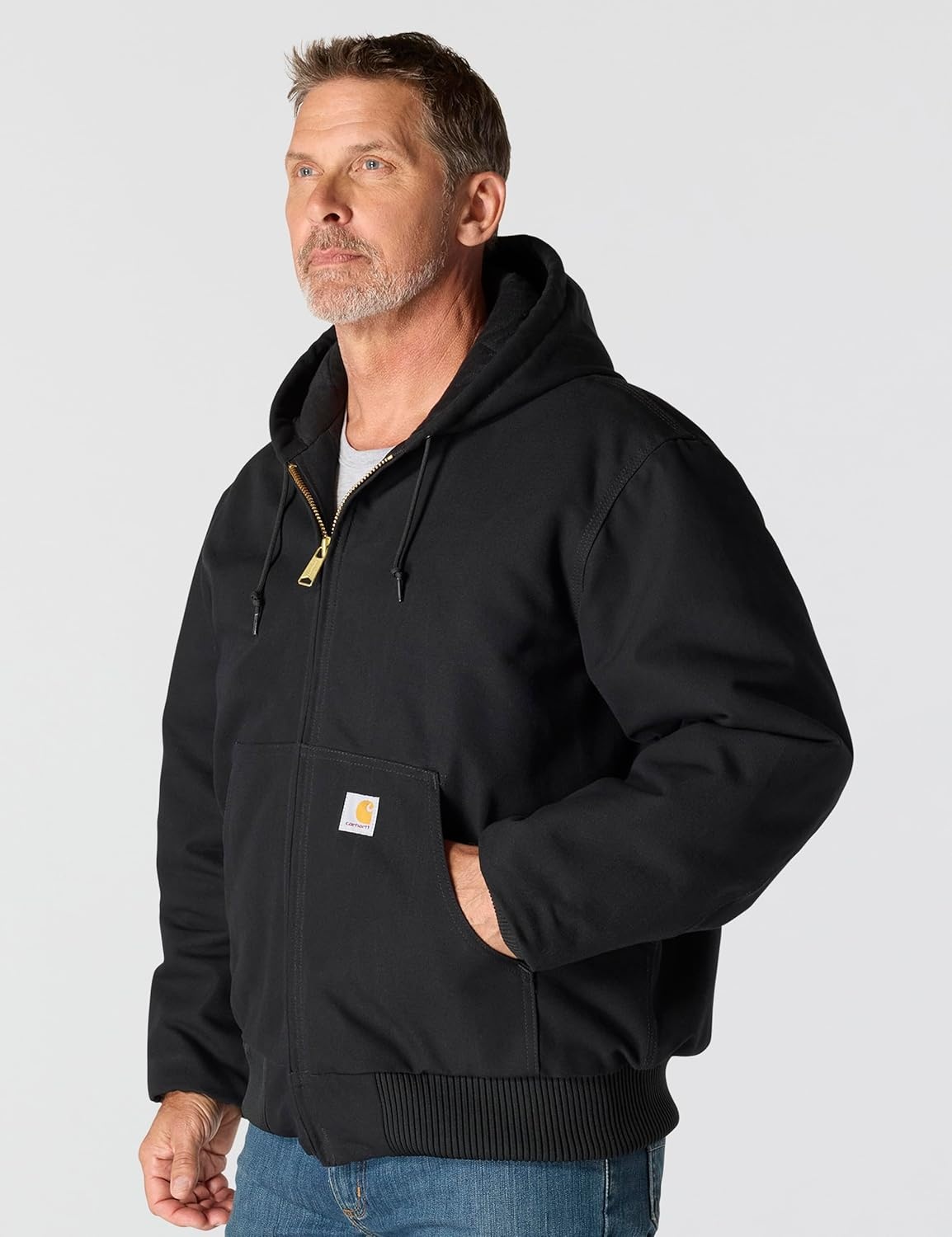 image:imageCarhartt Mens Iconic J140 Firm Duck Active JacBlack