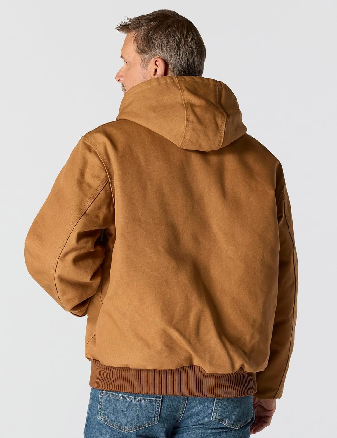 image:imageCarhartt Mens Iconic J140 Firm Duck Active JacCarhartt Brown