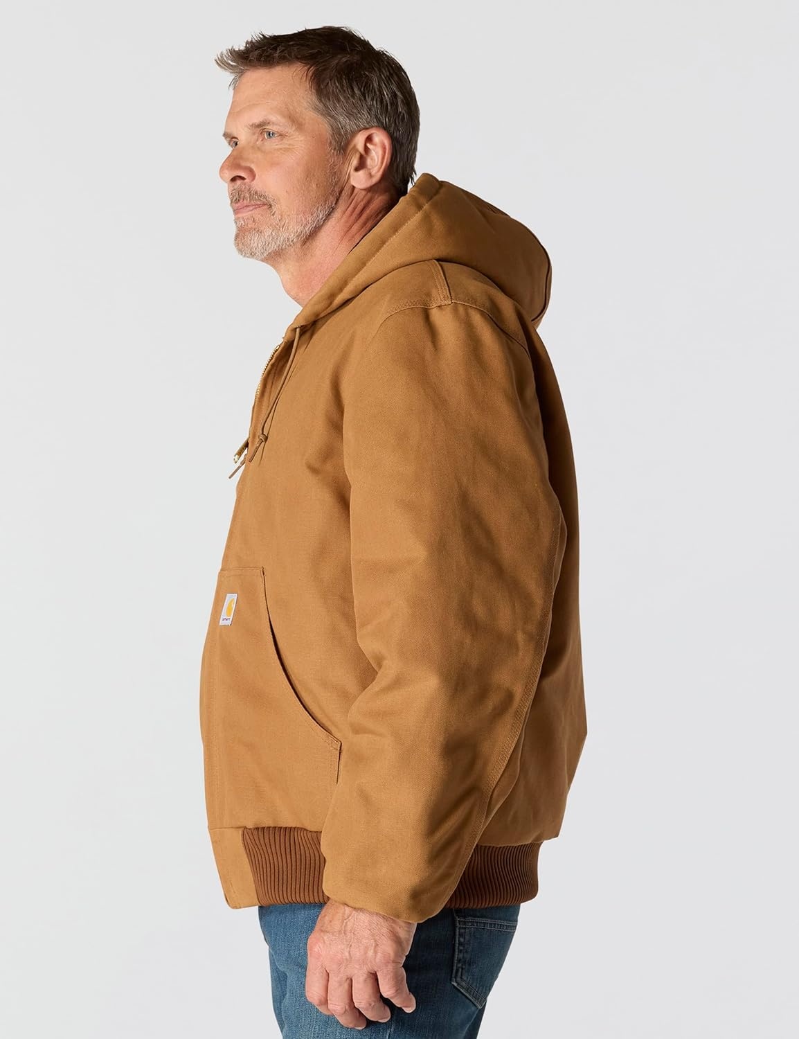 image:imageCarhartt Mens Iconic J140 Firm Duck Active JacCarhartt Brown