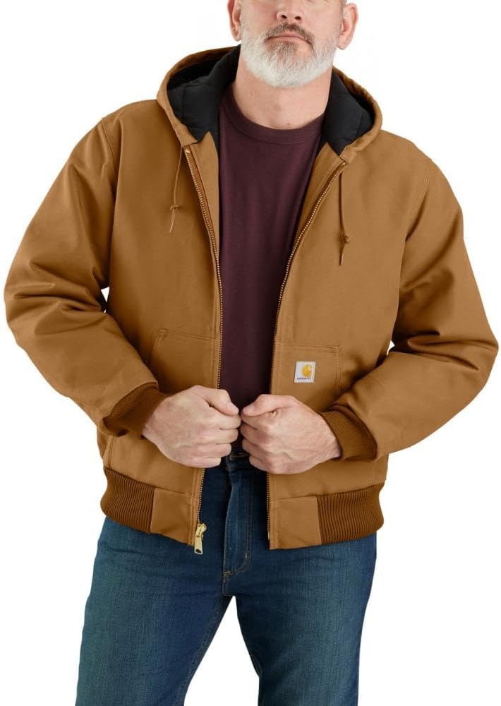 image:imageCarhartt Mens Iconic J140 Firm Duck Active JacCarhartt Brown