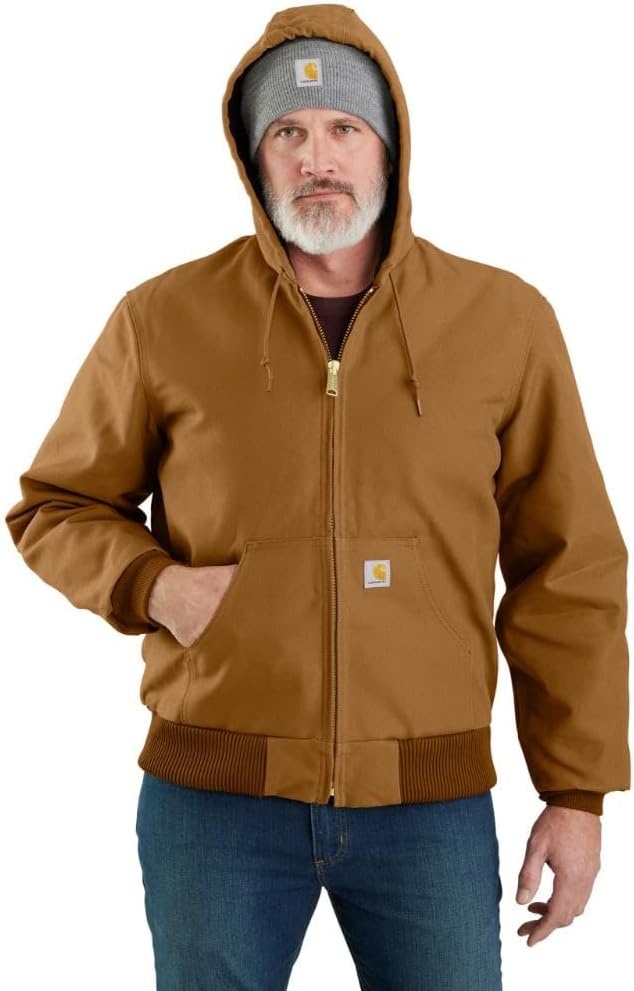 image:imageCarhartt Mens Iconic J140 Firm Duck Active JacDark Navy