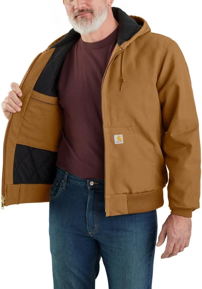 image:imageCarhartt Mens Iconic J140 Firm Duck Active JacDark Navy