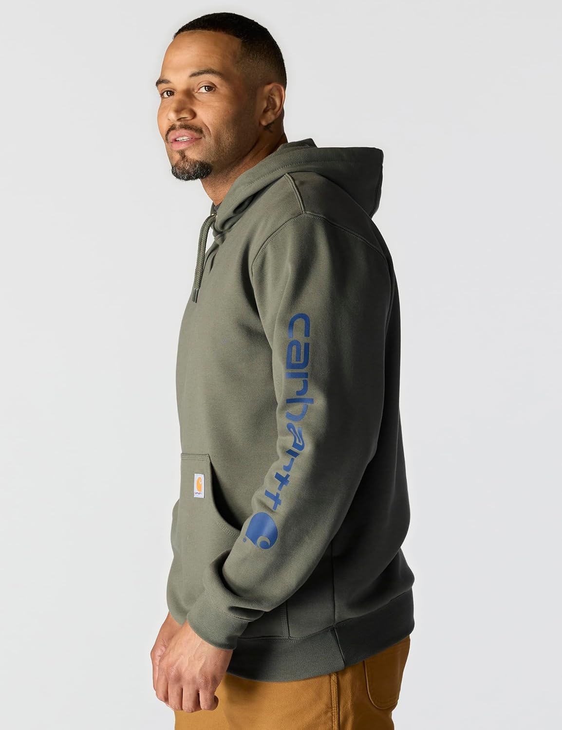 image:imageCarhartt Mens Iconic K288 Logo SweatshirtDusty Olive