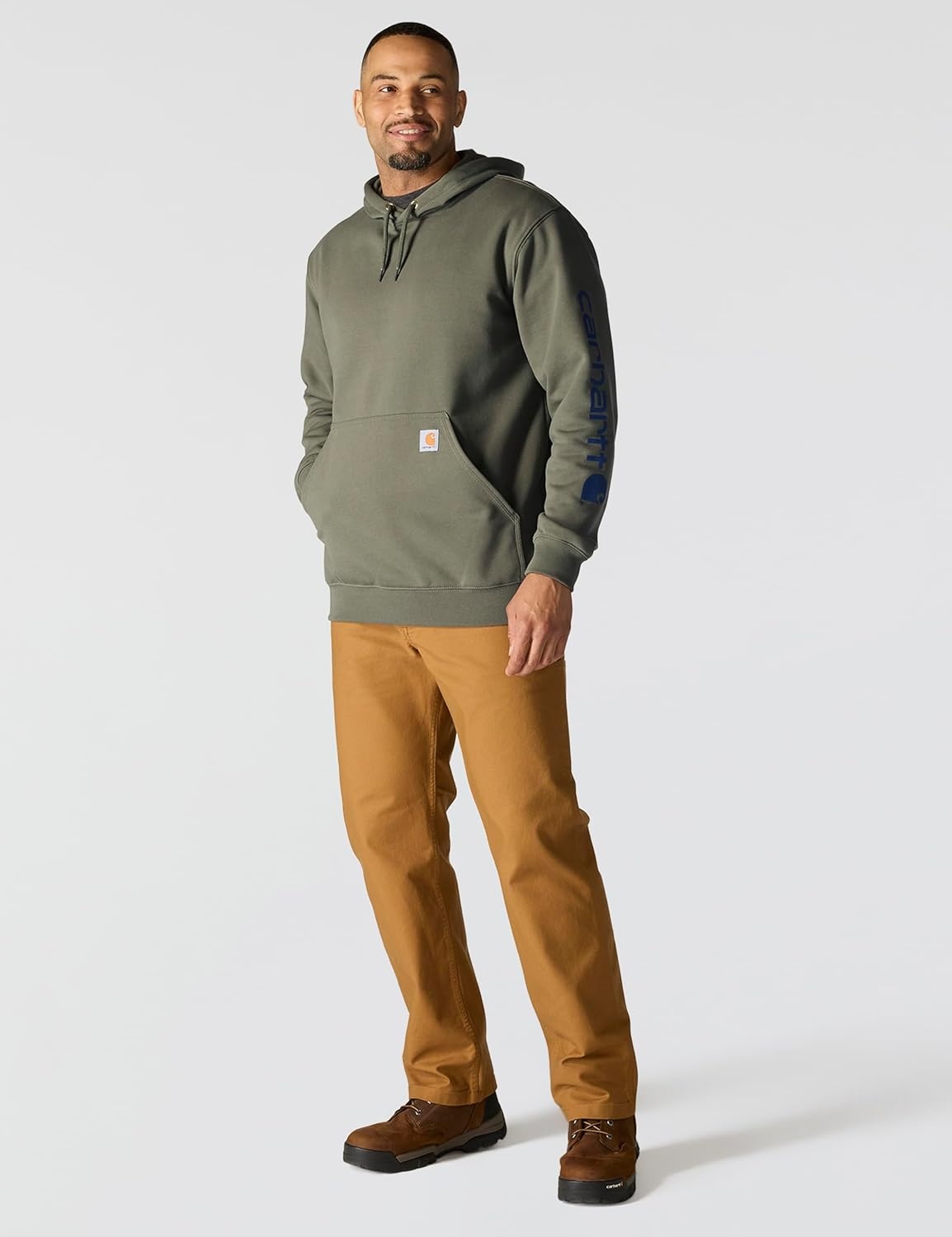 image:imageCarhartt Mens Iconic K288 Logo SweatshirtDusty Olive