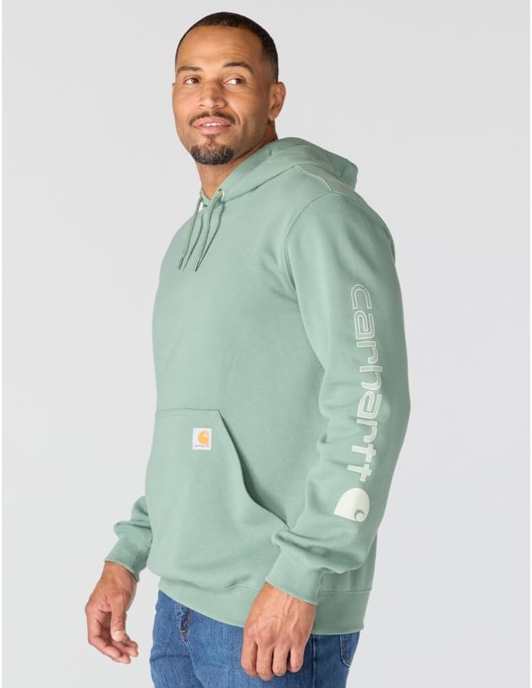 image:imageCarhartt Mens Iconic K288 Logo SweatshirtGreen Slate