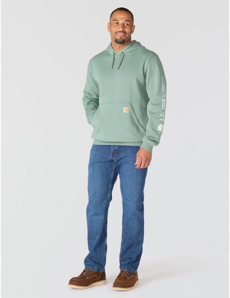 image:imageCarhartt Mens Iconic K288 Logo SweatshirtGreen Slate