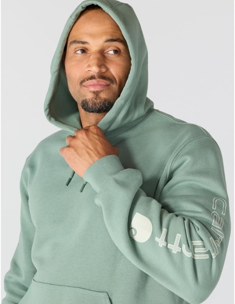 image:imageCarhartt Mens Iconic K288 Logo SweatshirtGreen Slate