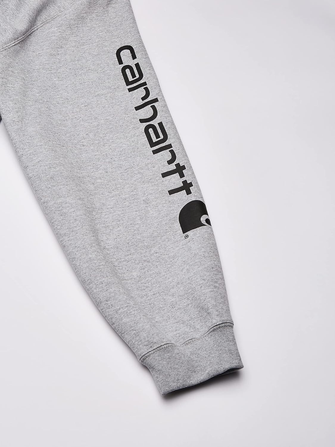 image:imageCarhartt Mens Iconic K288 Logo SweatshirtHeather GrayBlack