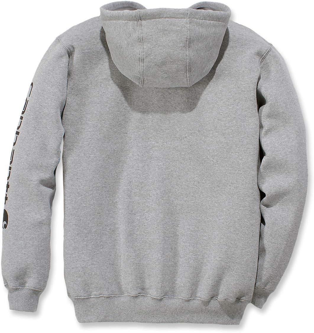 image:imageCarhartt Mens Iconic K288 Logo SweatshirtHeather GrayBlack