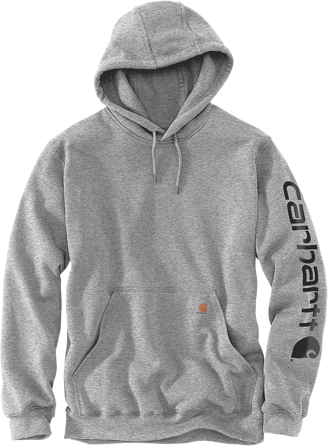 image:imageCarhartt Mens Iconic K288 Logo SweatshirtHeather GrayBlack