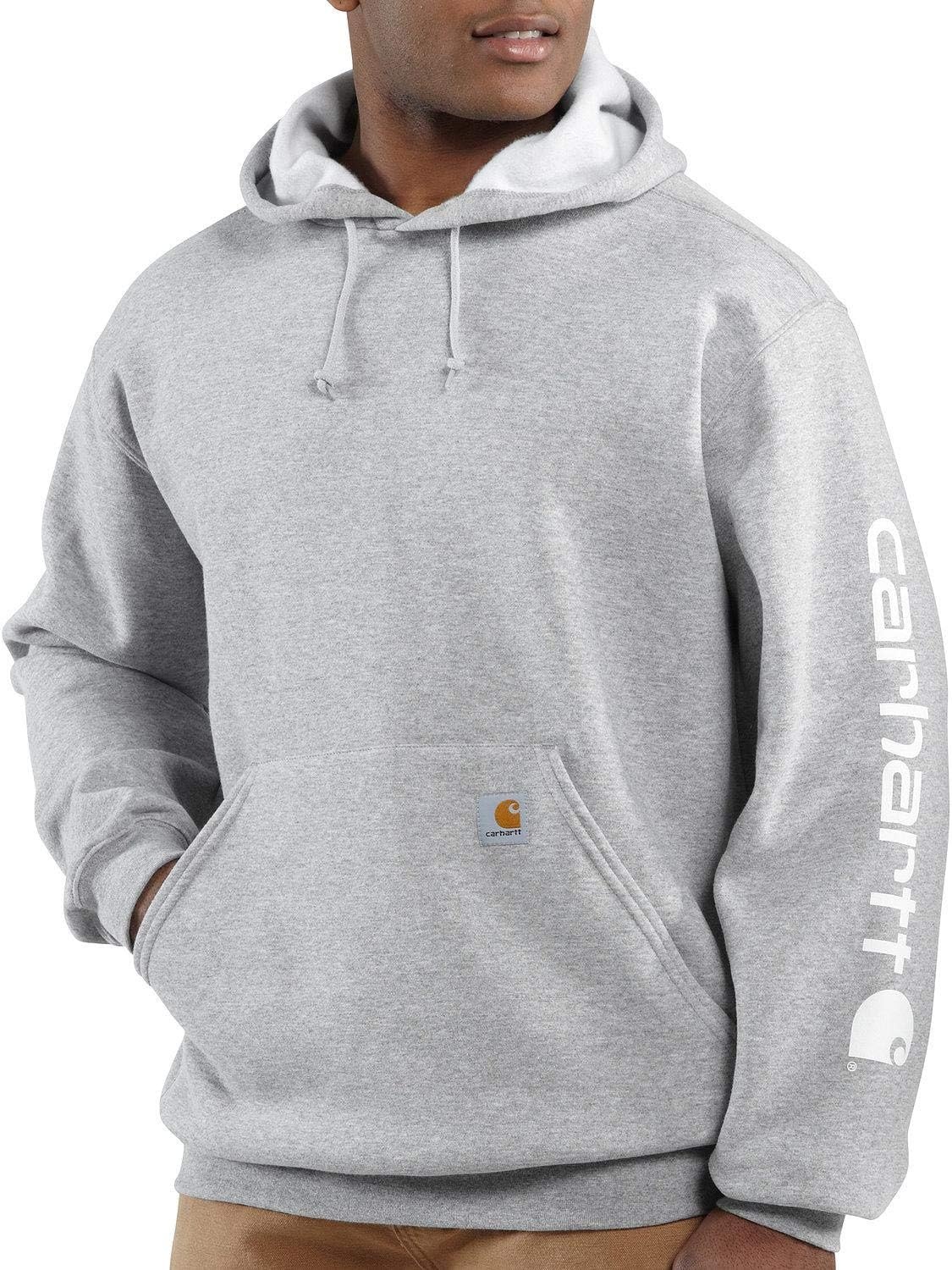 image:imageCarhartt Mens Iconic K288 Logo SweatshirtHthr Grey