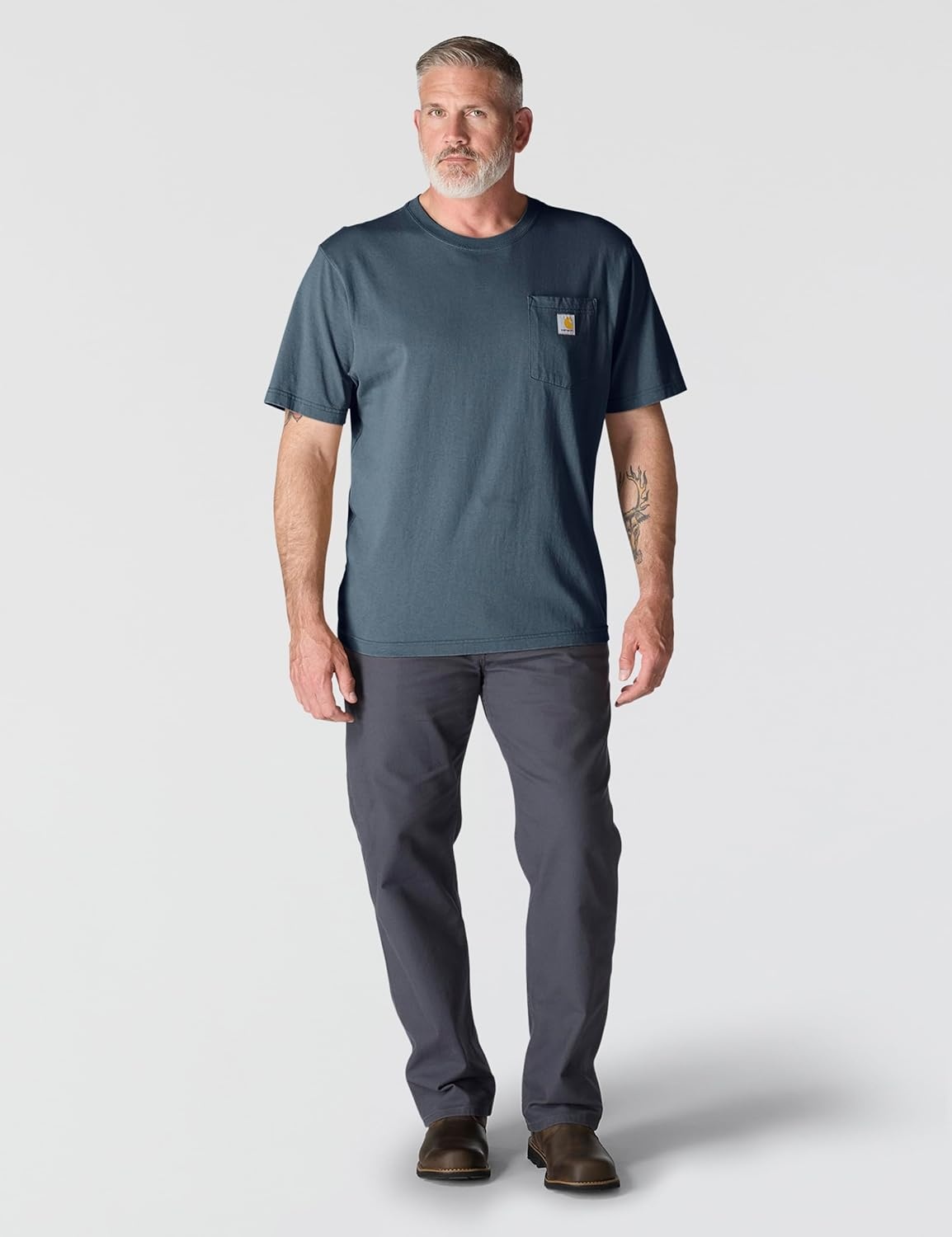 image:imageCarhartt Mens Iconic K87 Pocket TShirtBluestone