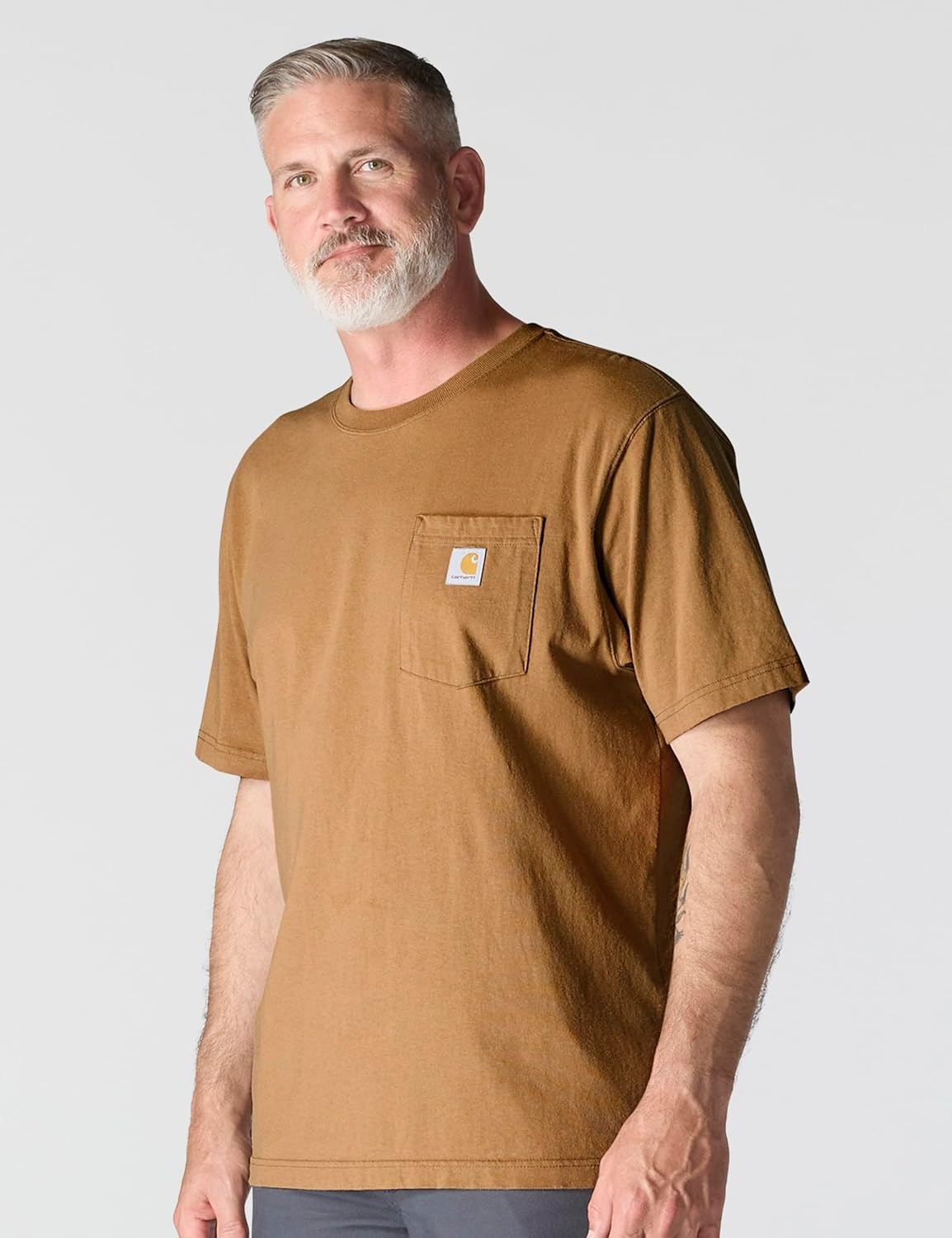 image:imageCarhartt Mens Iconic K87 Pocket TShirtBrown