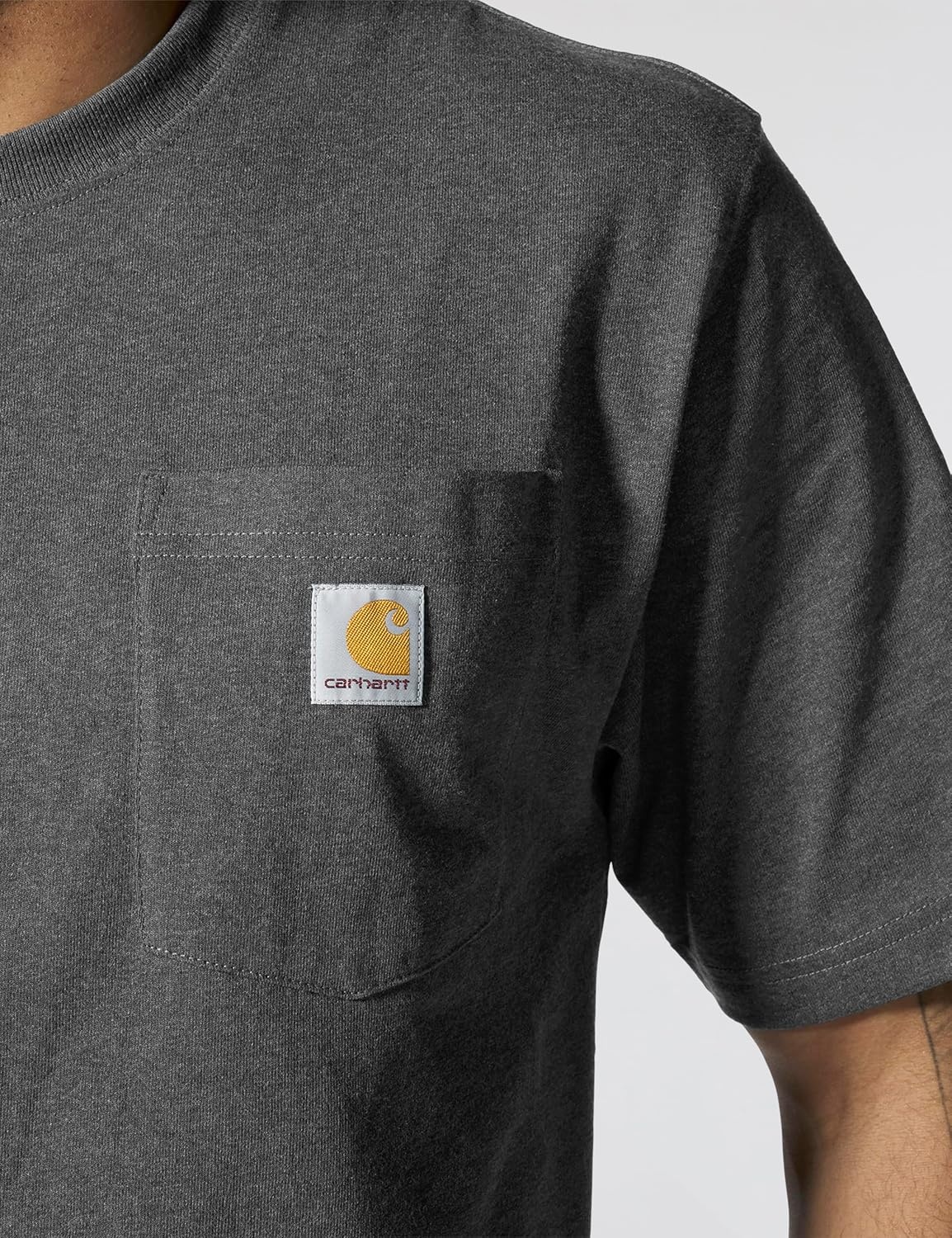 image:imageCarhartt Mens Iconic K87 Pocket TShirtCarbon Heather