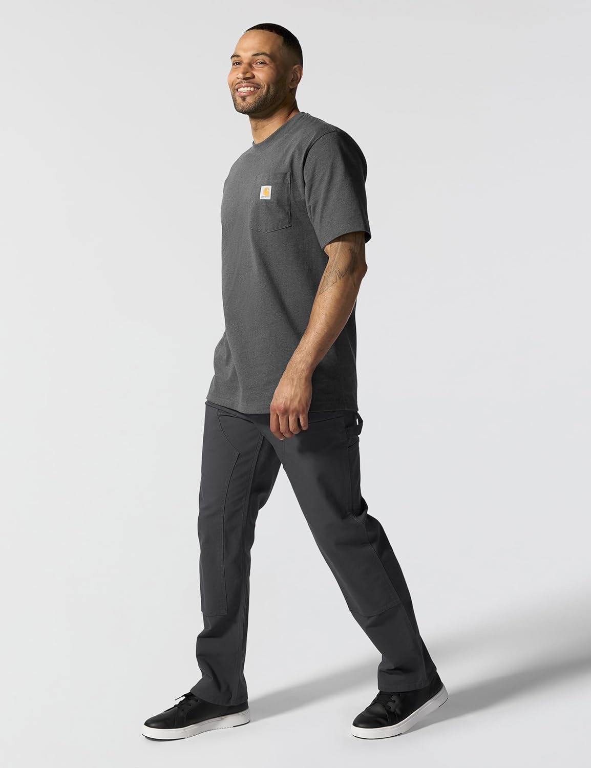 image:imageCarhartt Mens Iconic K87 Pocket TShirtCarbon Heather