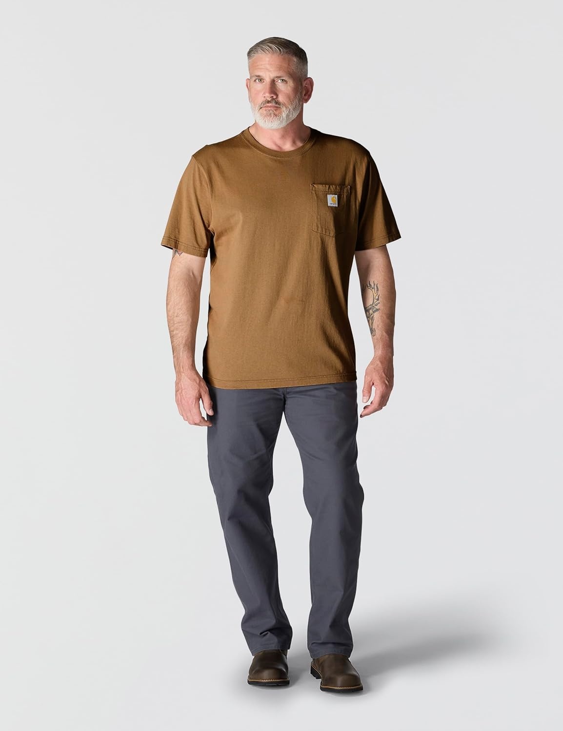 image:imageCarhartt Mens Iconic K87 Pocket TShirtCarhartt Brown