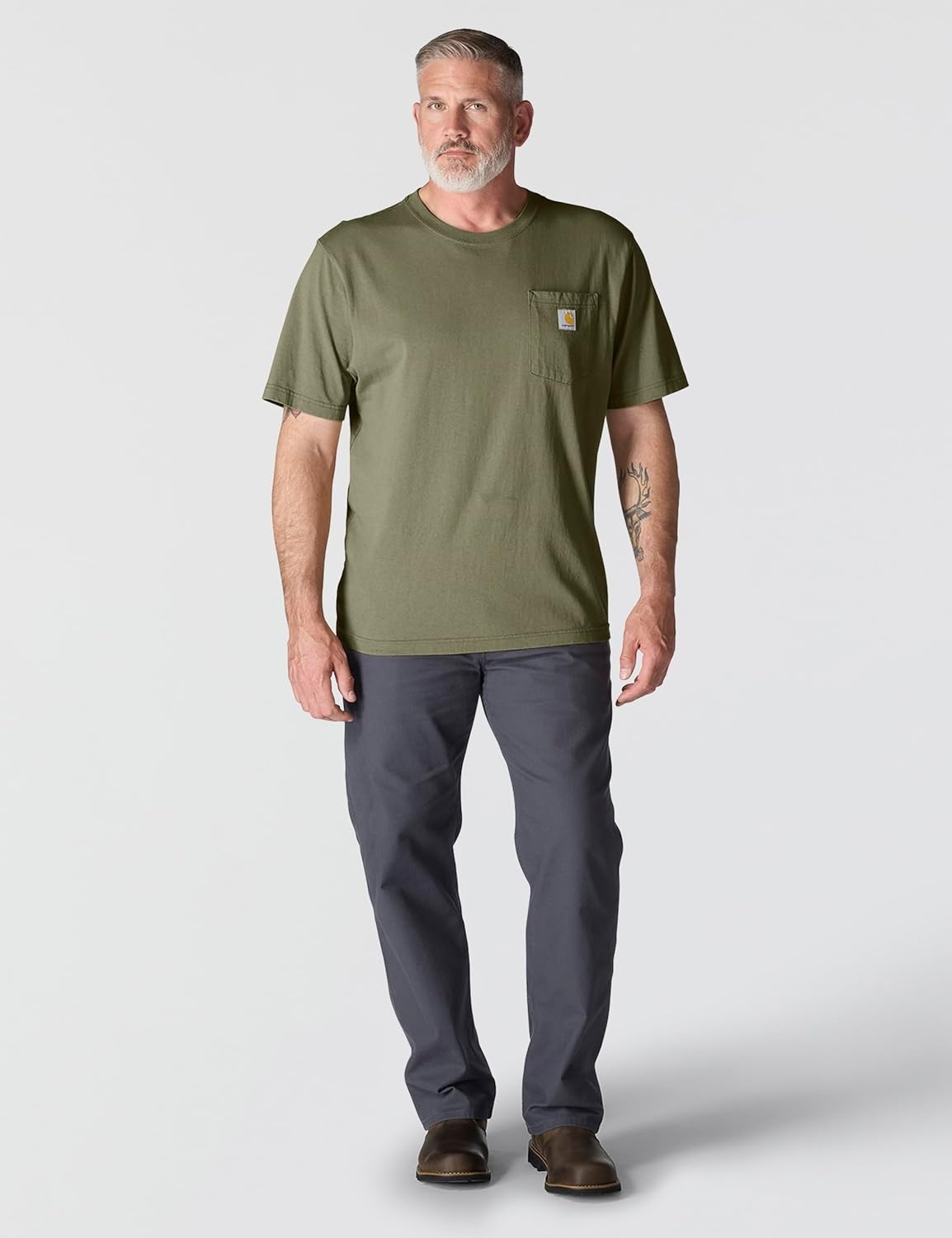 image:imageCarhartt Mens Iconic K87 Pocket TShirtDusty Olive