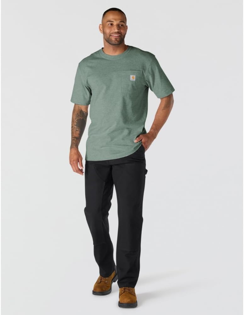 image:imageCarhartt Mens Iconic K87 Pocket TShirtGreen Slate Heather