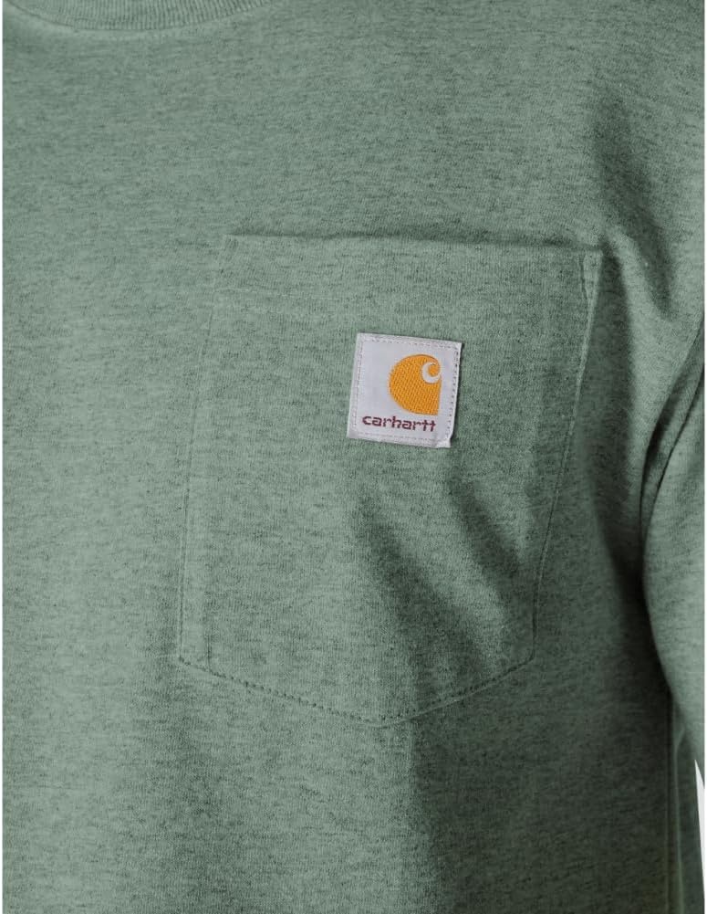 image:imageCarhartt Mens Iconic K87 Pocket TShirtGreen Slate Heather